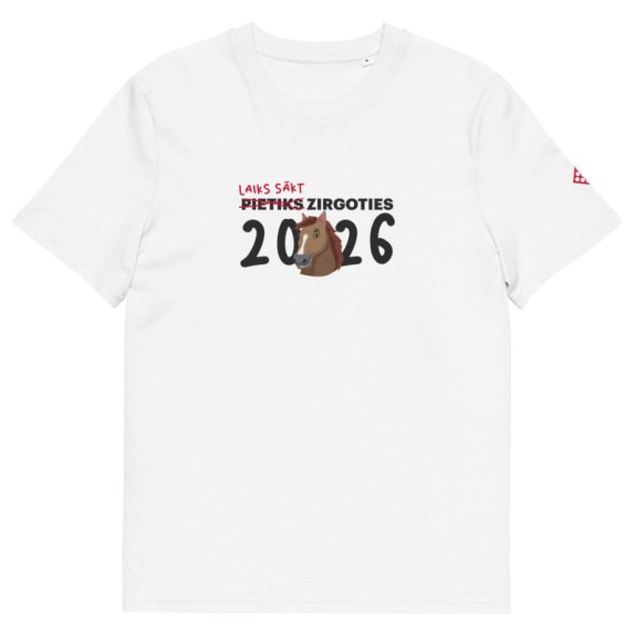 Laiks Sākt Zirgoties Balts T-krekls