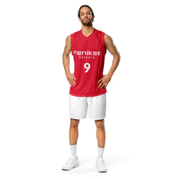 Bertāns #9 Sarkans Basketbola krekls