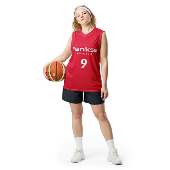 Bertāns #9 Sarkans Basketbola krekls