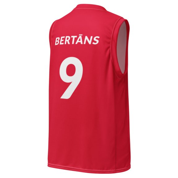 Bertāns #9 Sarkans Basketbola krekls